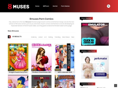 A Review Screenshot of 8muses