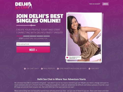 A Review Screenshot of Delhisexchat.net