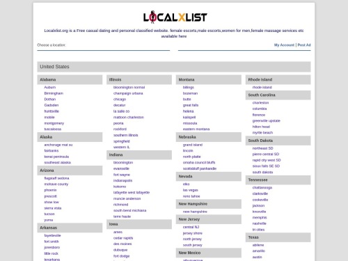 Review screenshot localxlist.org