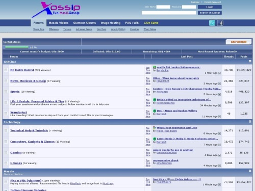 A Review Screenshot of Xossip / MasalaDesi