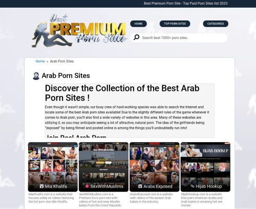 A Review Screenshot of Best Arab Porn Sites