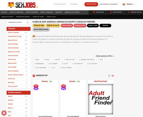 A Review Screenshot of Sexjobs.es