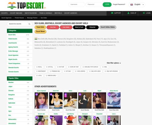 A Review Screenshot of Topescort.in