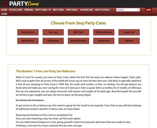 A Review Screenshot of Party Cams