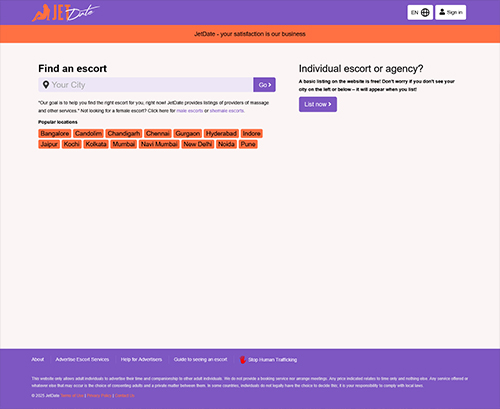 A Review Screenshot of Jet Date