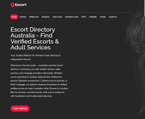 Review screenshot escortlocate.com.au